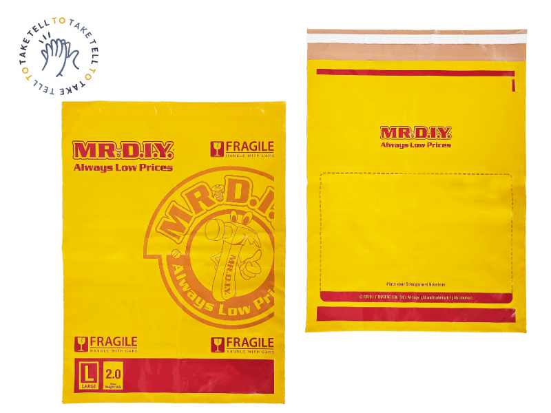 ซองไปรษณีย์ Mr.D.I.Y ขนาด L ด้านหน้า ด้านหลัง ซองไปรษณีย์ Mr.D.I.Y ขนาด L ด้านหน้า ด้านหลัง